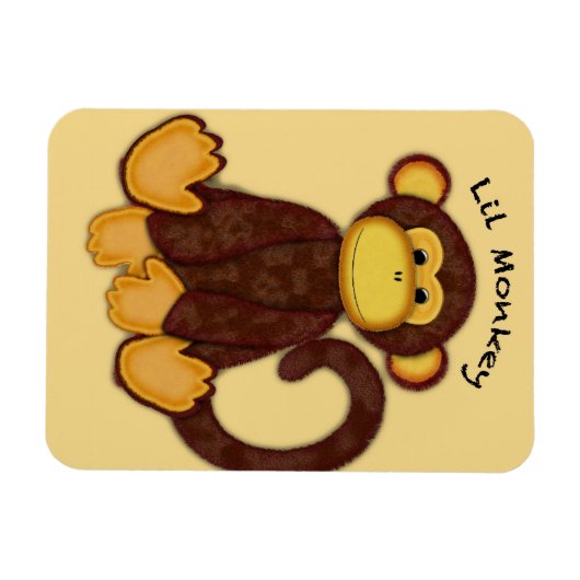 Monkey Koelkast Magnet Magneet (Horizontaal)