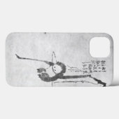 Monkey lazen die meditatie-telefoon schilderen Case-Mate iPhone case (Achterkant (horizontaal))