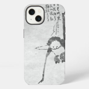 Monkey lazen die meditatie-telefoon schilderen iPhone 13 hoesje