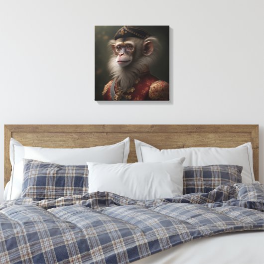 Monkey-lint Canvas Afdruk (Insitu (Slaapkamer))