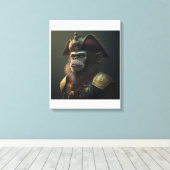 Monkey-lint Canvas Afdruk (Insitu (Houten vloer))