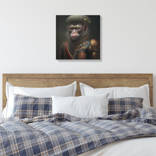 Monkey-lint Canvas Afdruk (Insitu (Slaapkamer))