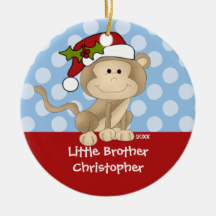 Monkey Little Brother kerstversiering Keramisch Ornament