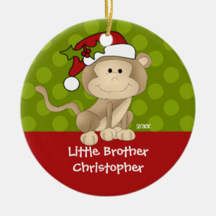 Monkey Little Brother kerstversiering Keramisch Ornament