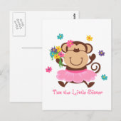 Monkey Little Sister Briefkaart (Voorkant / Achterkant)