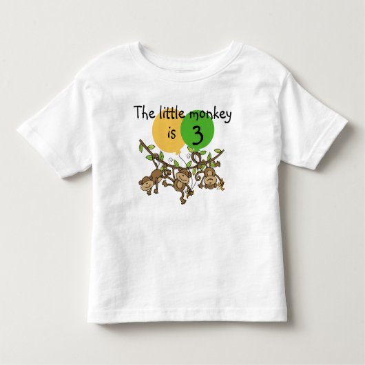 Monkey Little Swinge  Birthday T-shirt (Voorkant)