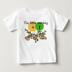 Monkey Little Swinge Birthday T-shirt