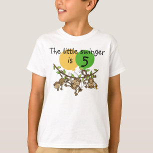 Monkey Little Swinge  Verjaardag T-shirt