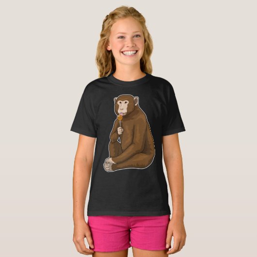 Monkey Lollipop Sweets T-shirt (Voorkant volledig)