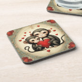 Monkey Love Bier Onderzetter (Linkerzijde)