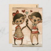 Monkey Love - Briefkaart (Voorkant / Achterkant)