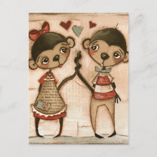 Monkey Love - Briefkaart (Voorkant)