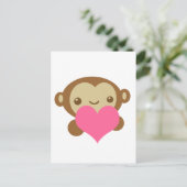 Monkey Love Briefkaart (Staand voorkant)