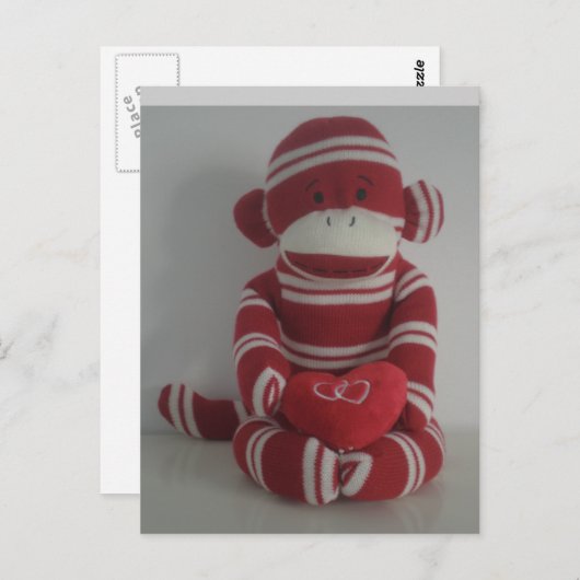 Monkey Love Briefkaart (Voorkant / Achterkant)