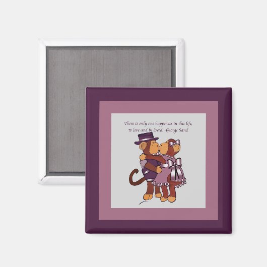 Monkey Love Magnet (Voorkant / Achterkant)