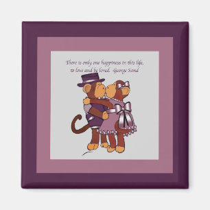 Monkey Love Magnet