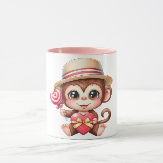 Monkey love Mug Mok (Midden)