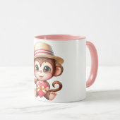 Monkey love Mug Mok (Voorkant rechts)