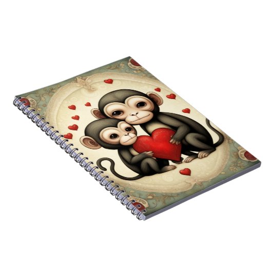 Monkey Love Notitieboek (Rechterzijde)