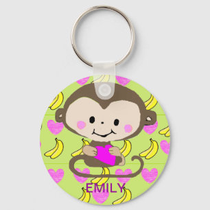 Monkey Love - Persoonlijk Sleutelhanger