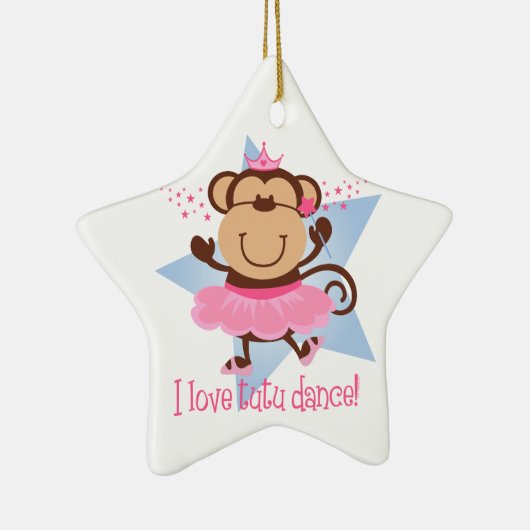 Monkey Love Tutu Dance Ornament (Rechts)