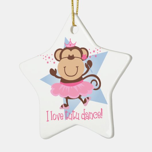 Monkey Love Tutu Dance Ornament (Links)