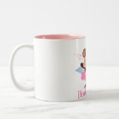 Monkey Love Tutu Dance Tweekleurige Koffiemok (Links)