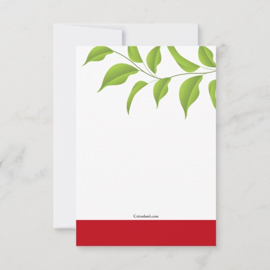 Monkey Love Uitnodiging (Achterkant)