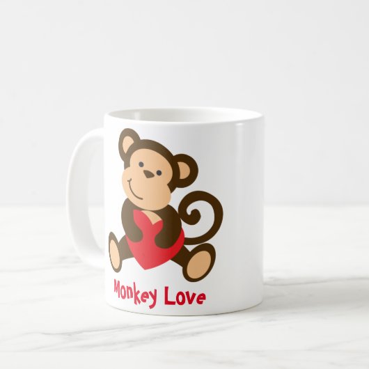 Monkey Love Valentijn Mok (Voorkant links)