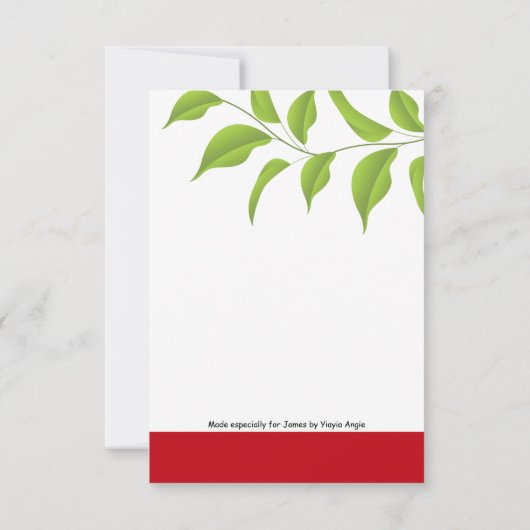 Monkey Love Valentijnsdag Kaart (Achterkant)