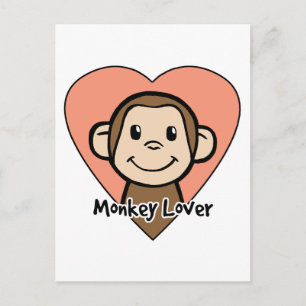 Monkey Lover Briefkaart