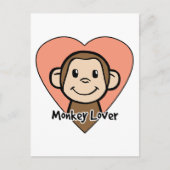 Monkey Lover Briefkaart (Voorkant)