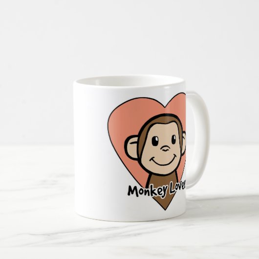 Monkey Lover Koffiemok (Voorkant rechts)