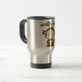 Monkey Lover Travel Mug Reisbeker (Voorkant links)