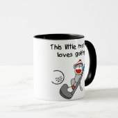 Monkey Loves Golfing Mok (Voorkant rechts)