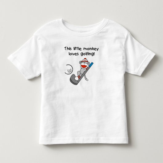 Monkey Loves Golfing T-shirts en Gifts (Voorkant)