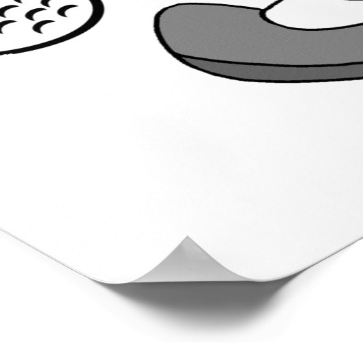 Monkey Loves Golfing T-shirts en Gifts Poster (Hoek)