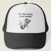 Monkey Loves Golfing Trucker Pet (Voorkant)