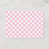 Monkey Luier Raffle Tickets-Baby Meisje Informatiekaartje (Achterkant)