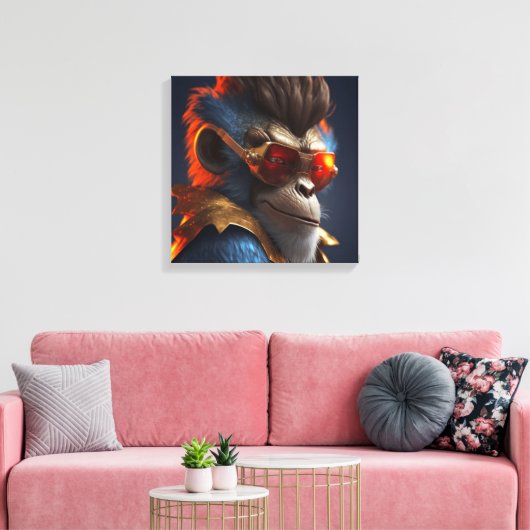 MONKEY LUXURY CANVAS AFDRUK (Insitu (Woonkamer))