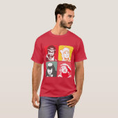 Monkey Magic Heren Grappig RetroV 70s Programma T- T-shirt (Voorkant volledig)