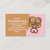 Monkey Mailable Hug Cards Contactkaartje (Voorkant)