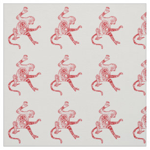 Monkey Mandala Stof