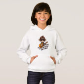Monkey mascotte met gitaar sweatshirt (Voorkant volledig)