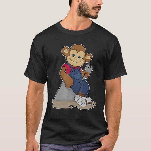 Monkey Mechanic WFrench T-shirt (Voorkant)