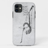 Monkey, meditatie telefoon Case-Mate iPhone case (Achterkant)