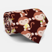 Monkey Medley Stropdas (Opgerold)