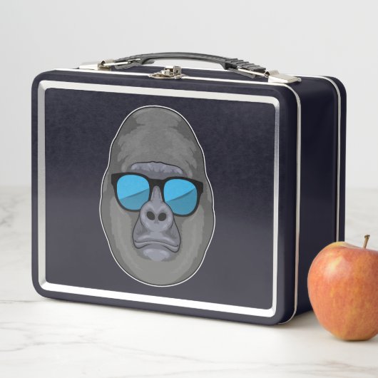 Monkey met zonnebrillen (In situ)