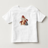 Monkey met zonnebrillen kinder shirts (Voorkant)