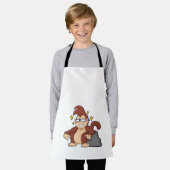 Monkey met zonnebrillen schort (Gedragen)